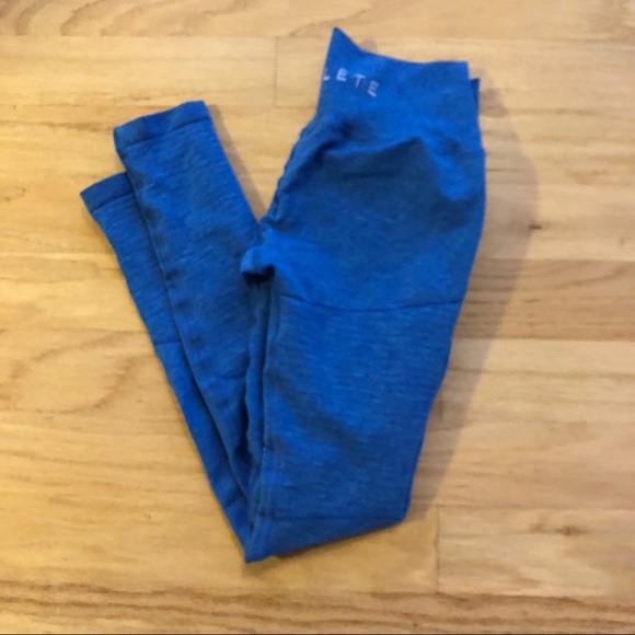 NWOT Alphabet Revival Leggings Palace Blue Large - Picture 2 of 4